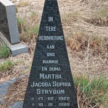 STRYDOM Martha Jacoba Sophia 1922-1998