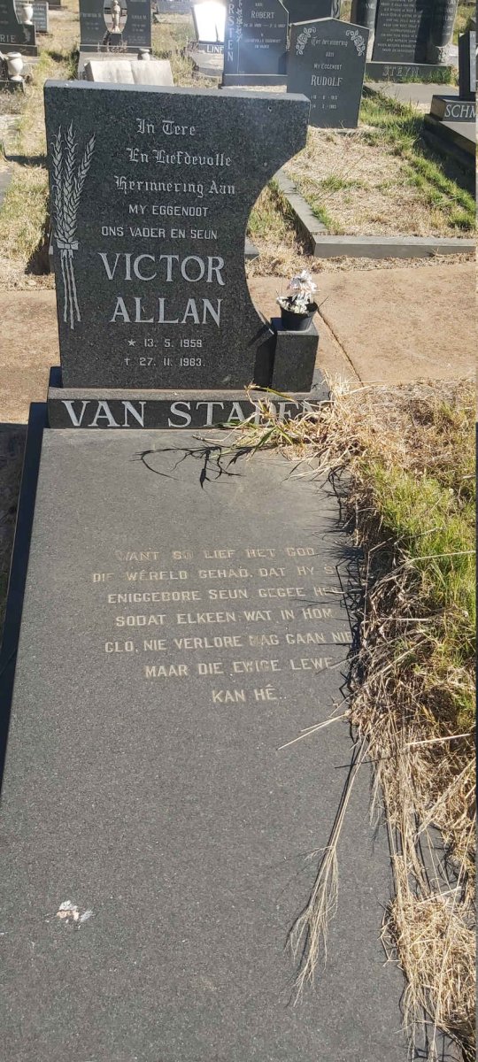 STADEN Victor Allan, van 1959-1983