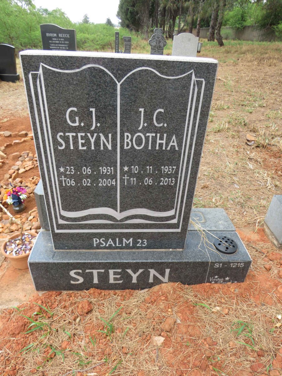 STEYN G.J. 1931-2004 & J.C. BOTHA 1937-2013