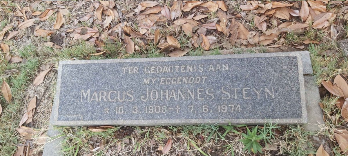 STEYN Marcus Johannes 1908-1974