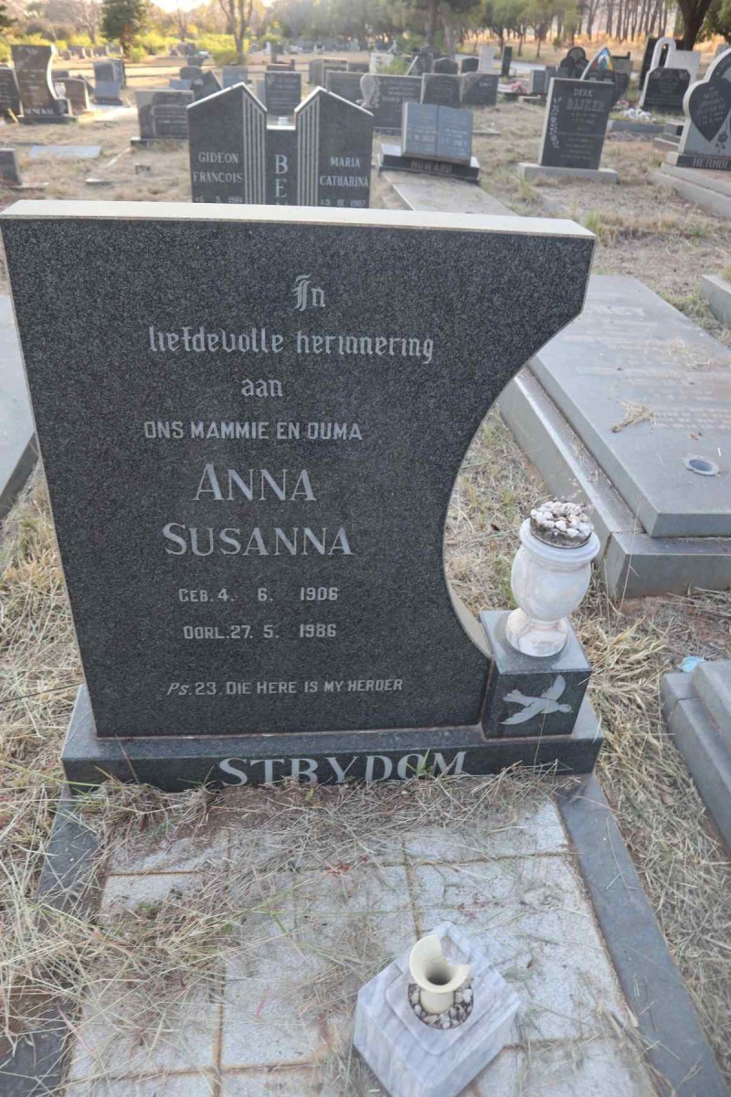 STRYDOM Anna Susanna 1906-1986