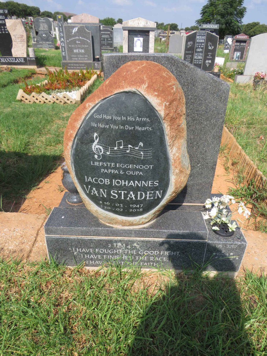 STADEN Jacob Johannes, van 1947-2018