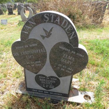 STADEN Elma Mary, van 1944-2012 :: VAN STADEN Jan Chrisstoffel 1969-2000 :: VAN STADEN Benjamin Daniel 1972-2008