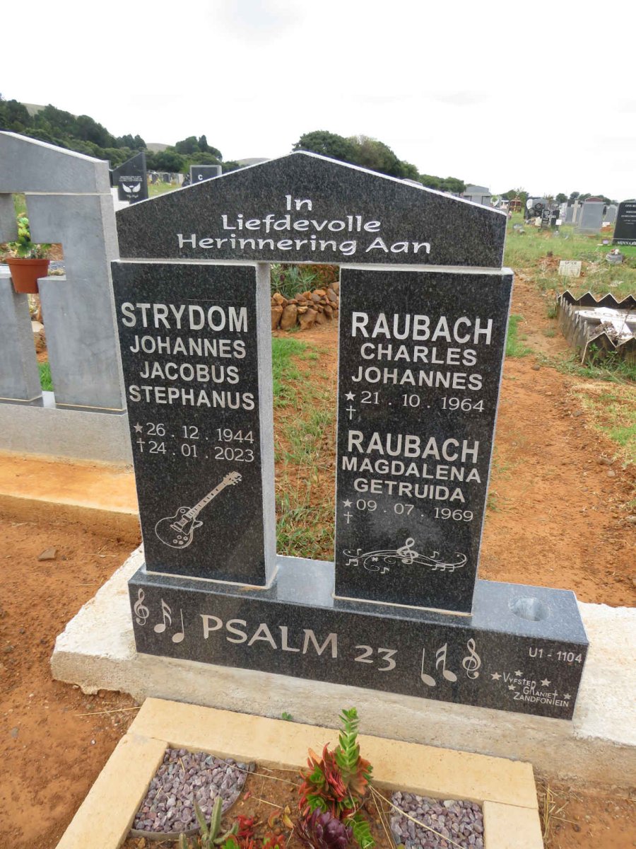 STRYDOM Johannes Jacobus Stephanus 1944-2023 :: RAUBACH Charles Johannes 1964- & Magdalena Getruida 1969-_1
