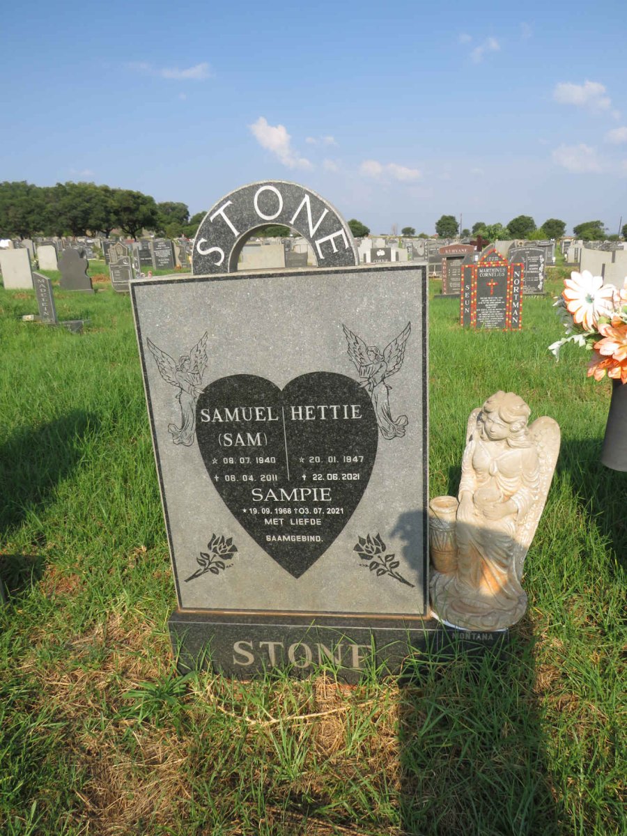 STONE Samuel 1940-2011 & Hettie 1947-2021 :: STONE Sampie 1968-2021