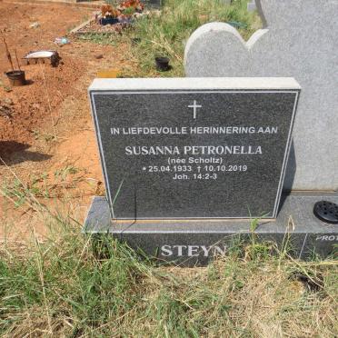 STEYN Susanna Petronella nee SCHOLTZ 1933-2019