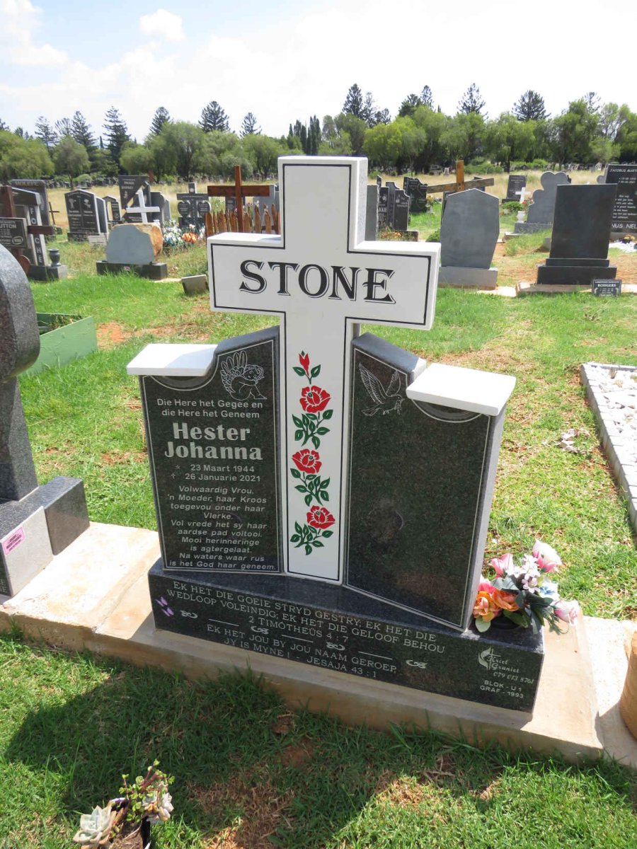 STONE Hester Johanna 1944-2021