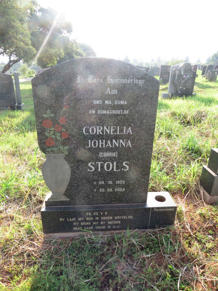 STOLS Cornelia Johanna 1925-2004