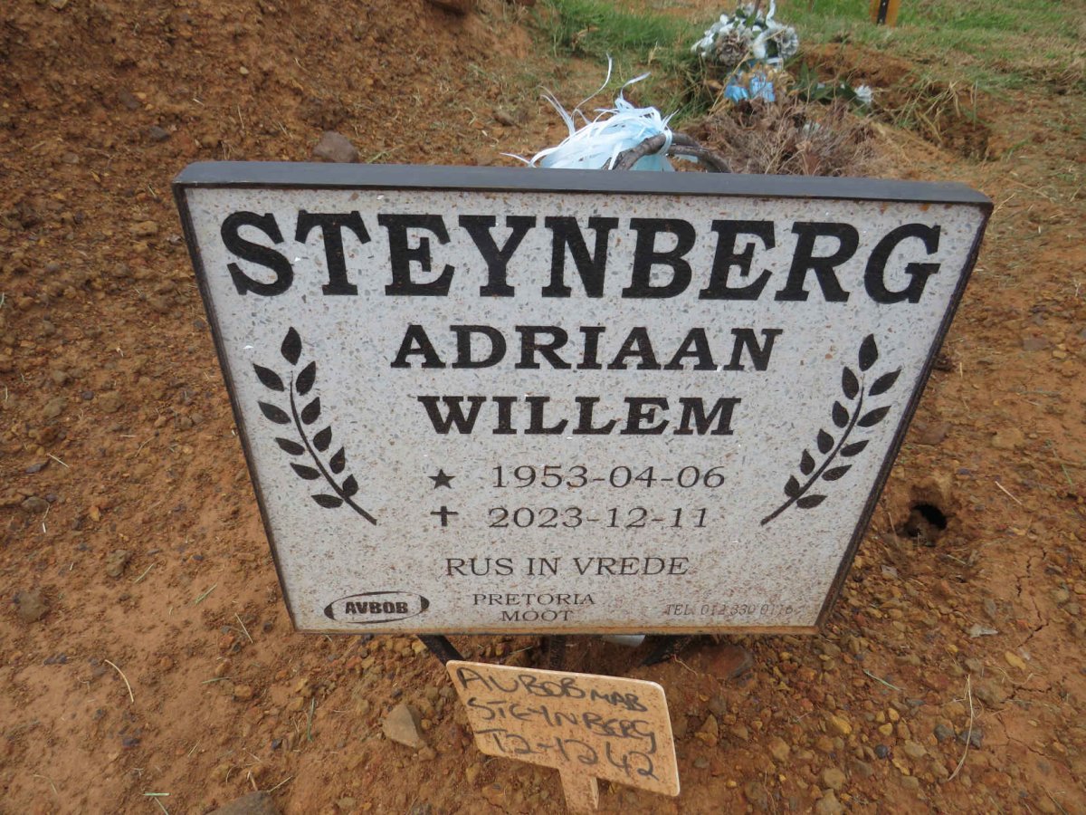 STEYNBERG Adriaan Willem 1953-2023