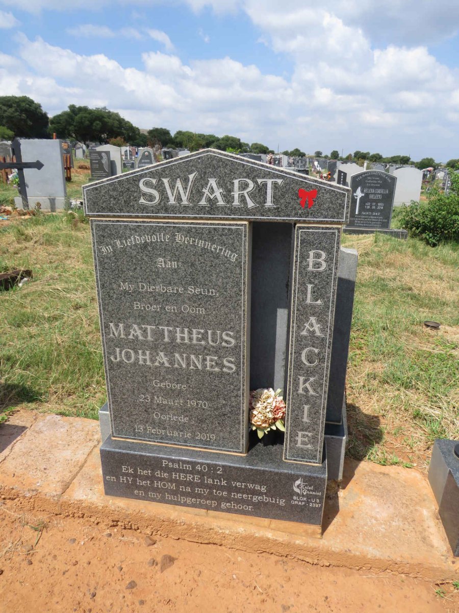 SWART Mattheus Johannes 1970-2019 