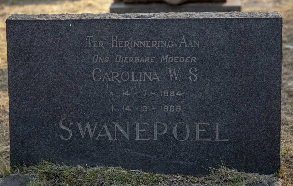 SWANEPOEL Carolina W.S. 1884-1966