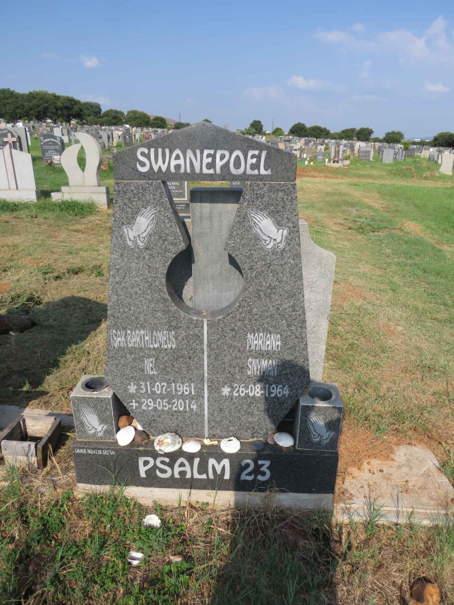 SWANEPOEL Isak Barthlomeus Nel 1961-2014 & Mariana SNYMAN 1964-