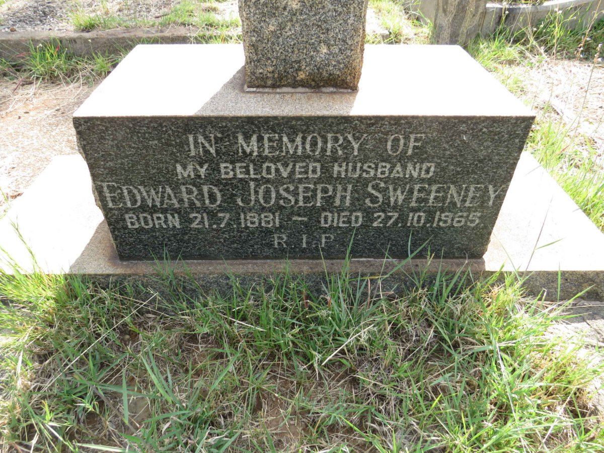 SWEENEY Edward Joseph 1881-1965