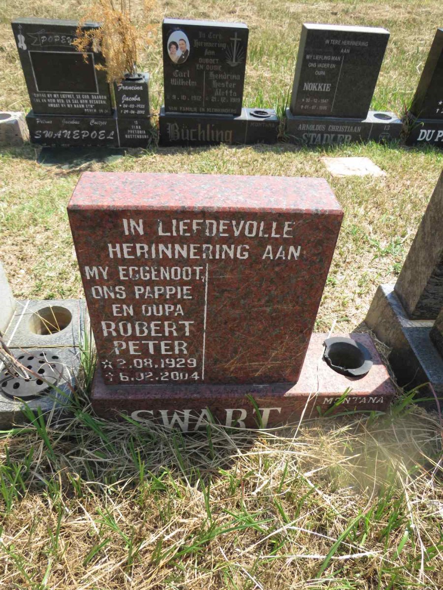 SWART Robert Peter 1929-2004