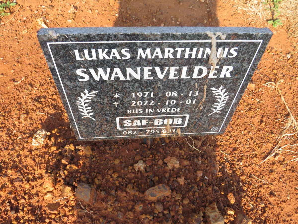 SWANEVELDER Lukas Marthinus 1971-2022