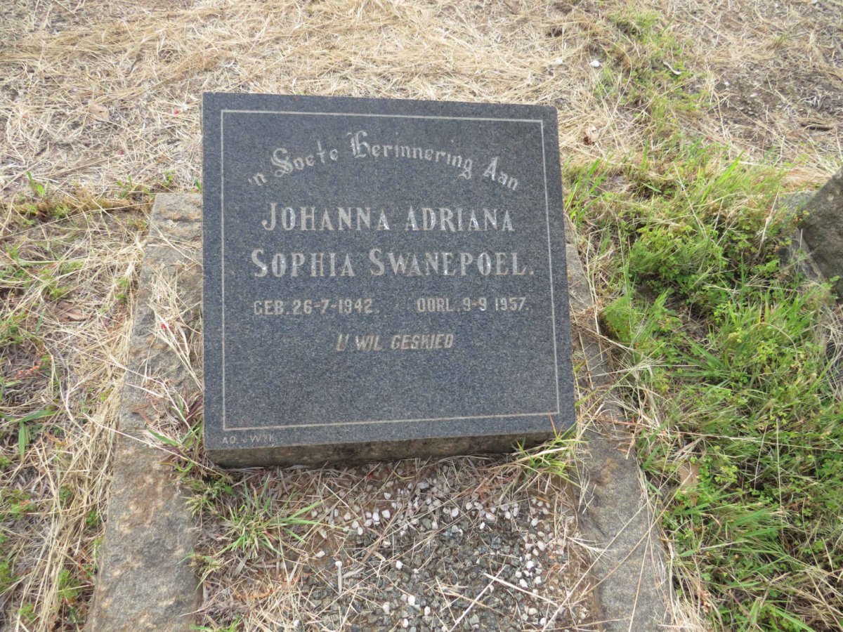 SWANEPOEL Johanna Adriana Sophia 1942-1957