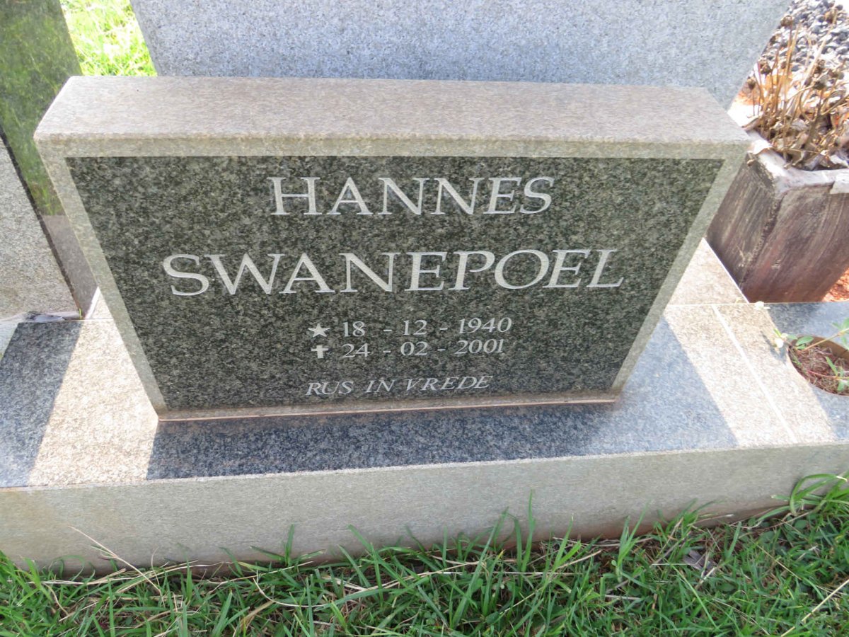 SWANEPOEL Hannes 1940-2001