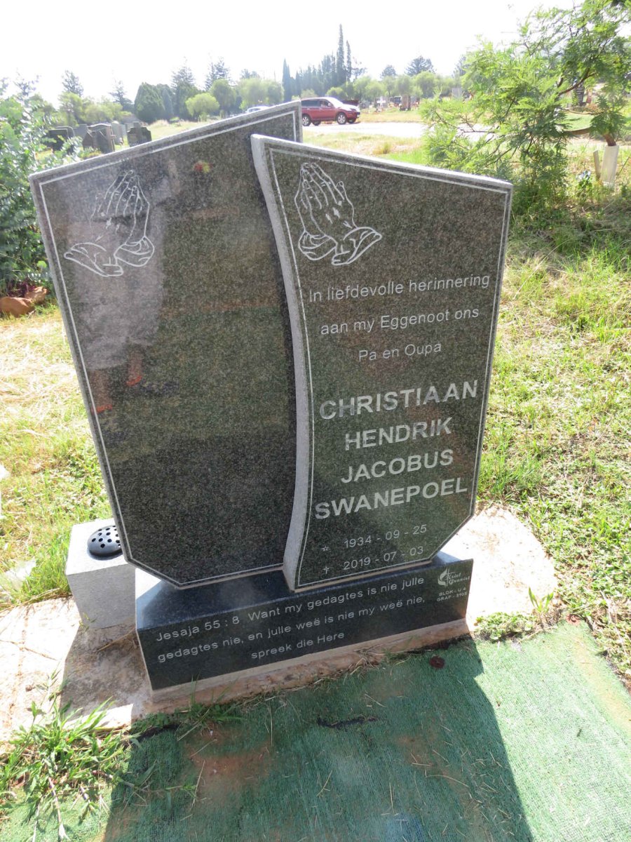SWANEPOEL Christiaan Hendrik Jacobus 1934-2019