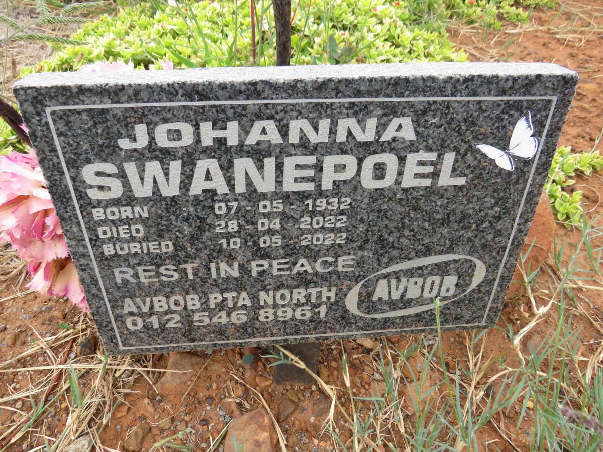 SWANEPOEL Johanna 1932-2022