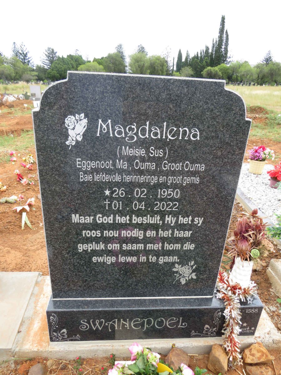 SWANEPOEL Magdalena 1950-2022