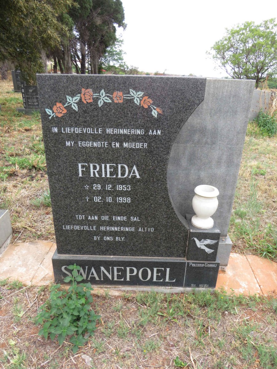 SWANEPOEL Frieda 1953-1998