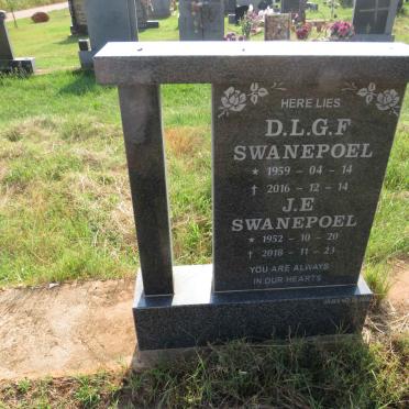SWANEPOEL J.E. 1952-2018 & D.L.G.F. 1959-2016