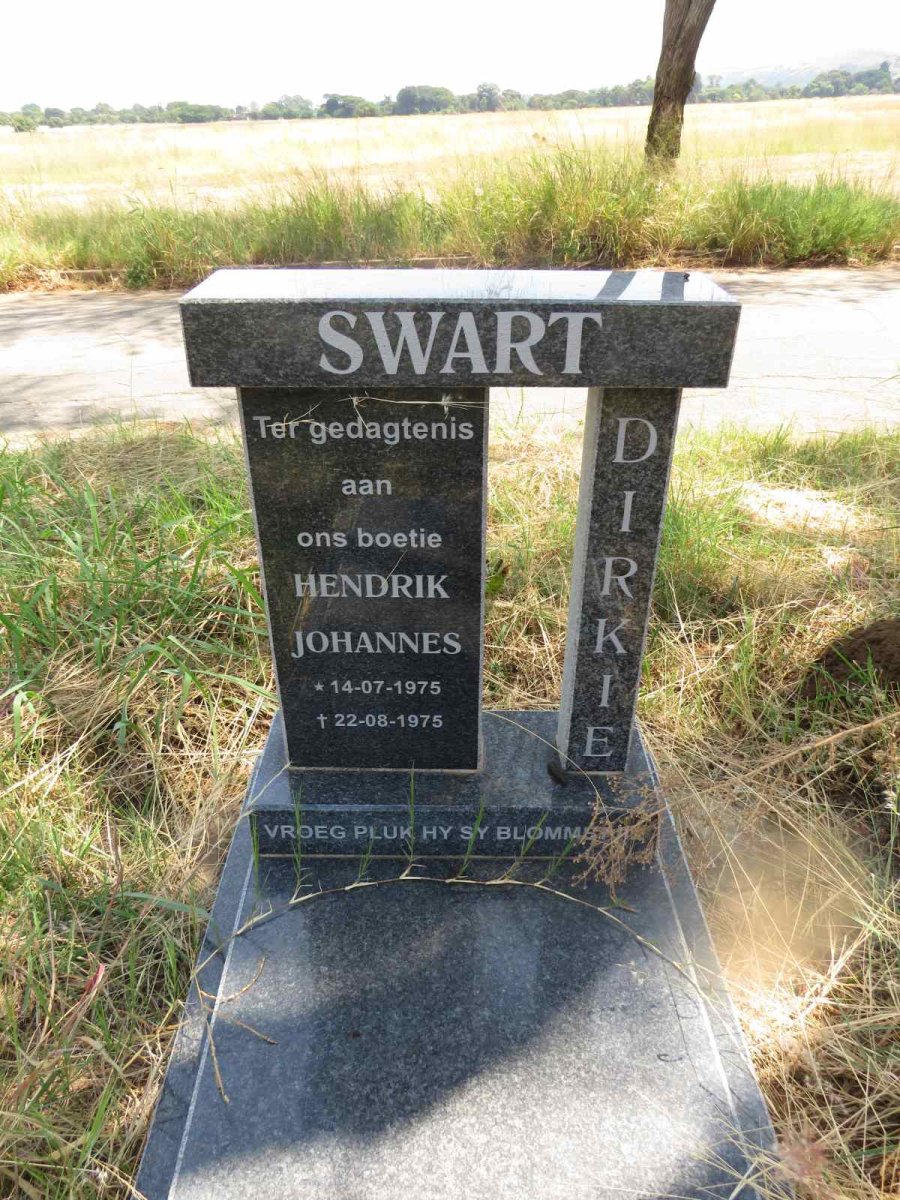 SWART Hendrik Johannes 1975-1975