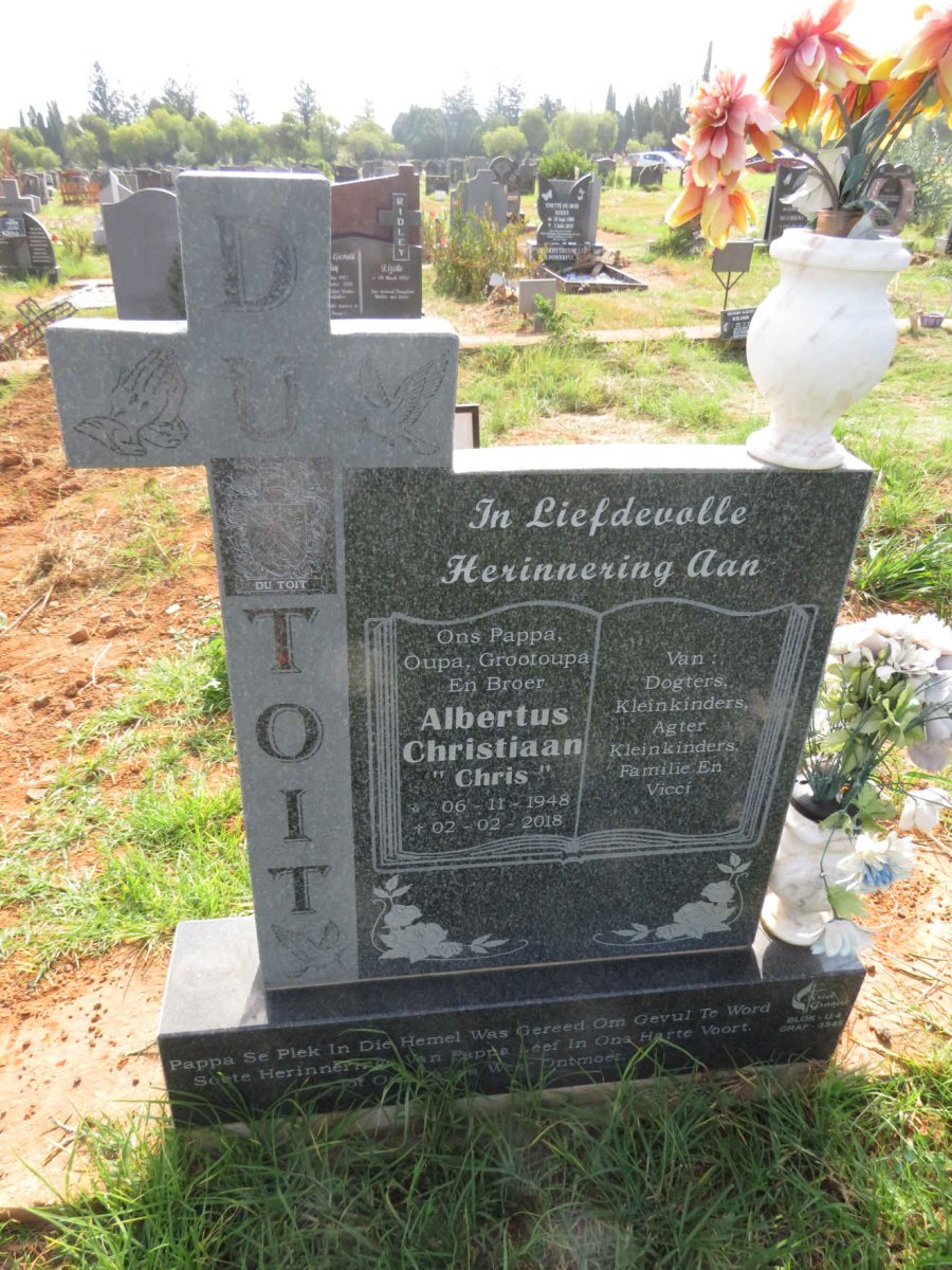 TOIT Albertus Christiaan, du 1948-2018