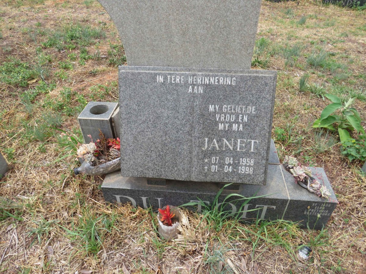 TOIT Janet, du 1958-1998