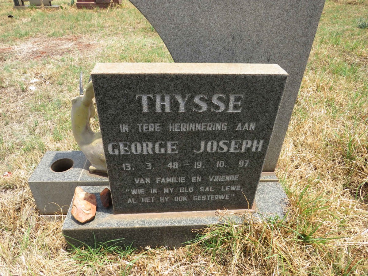 THYSSE George Joseph 1948-1997