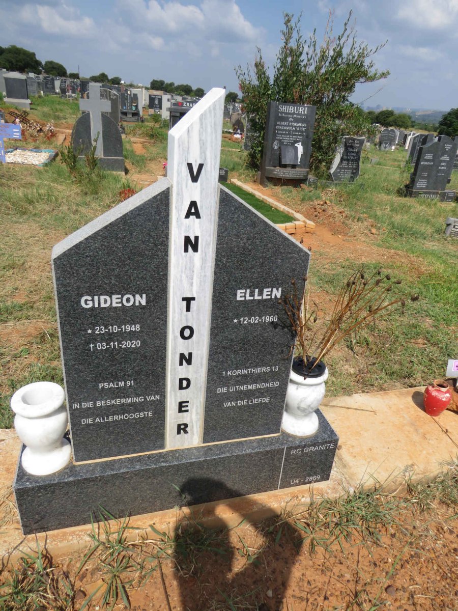 TONDER Gideon, van 1948-2020 & Ellen 1960- 