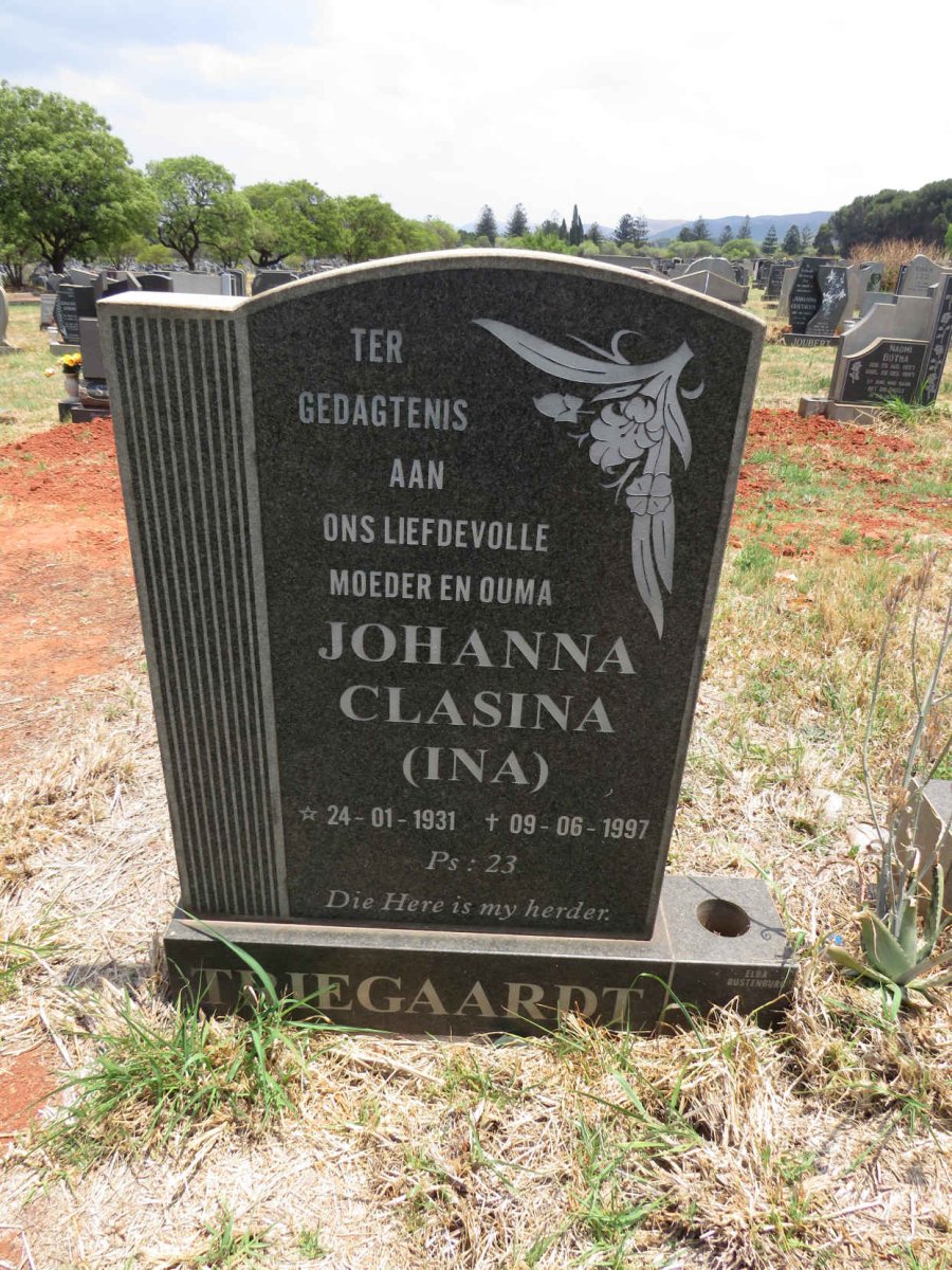 TRIEGAARDT Johanna Clasina 1931-1997