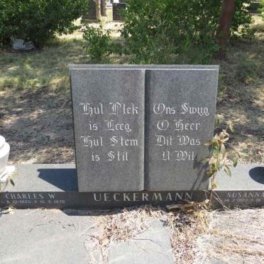 UECKERMANN Charles W. 1925-1970 & Susanna P. 1923-1970