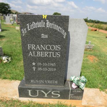 UYS Francois Albertus 1945-2019