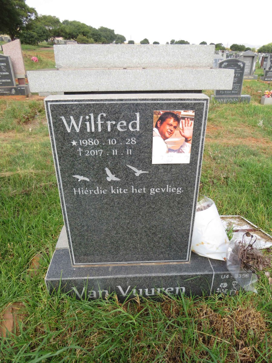 VUUREN Wilfred, van 1980-2017