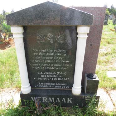 VERMAAK J.H. 1938-2019 & E.J. OBERHOLZER 1940-2018