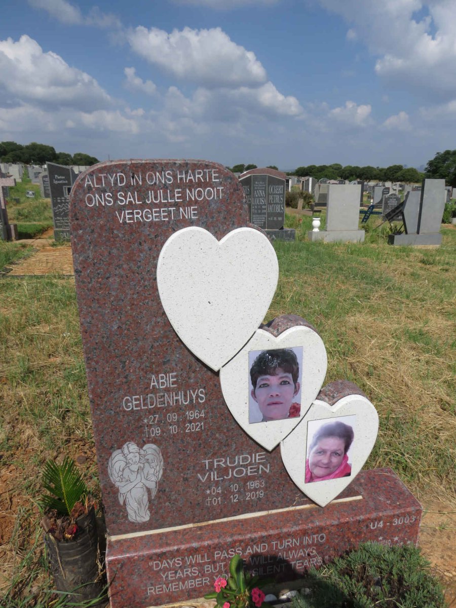 VILJOEN Trudie 1963-2019 :: GELDENHUYS Abie 1964-2021