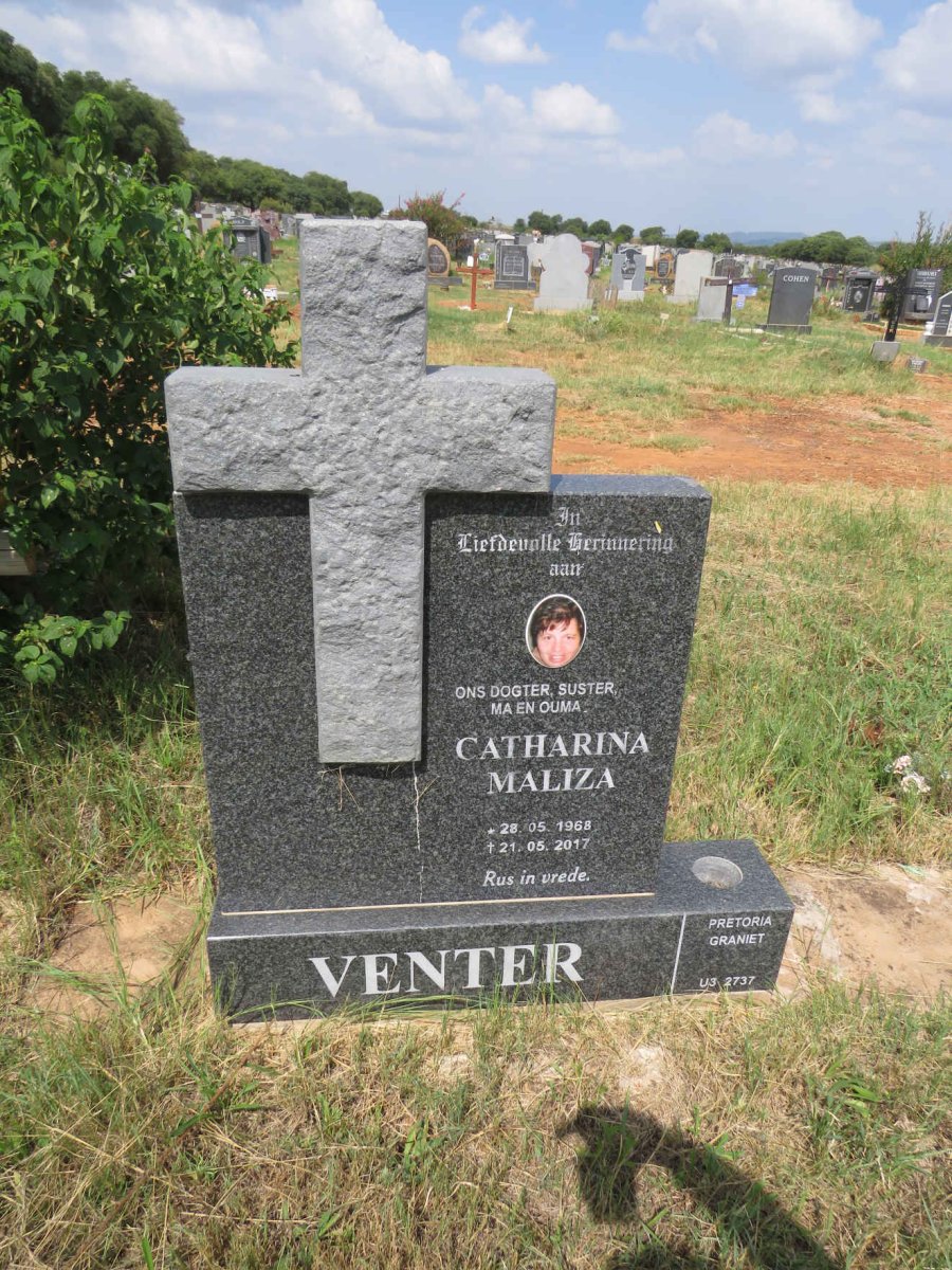 VENTER Catharina Maliza 1968-2017