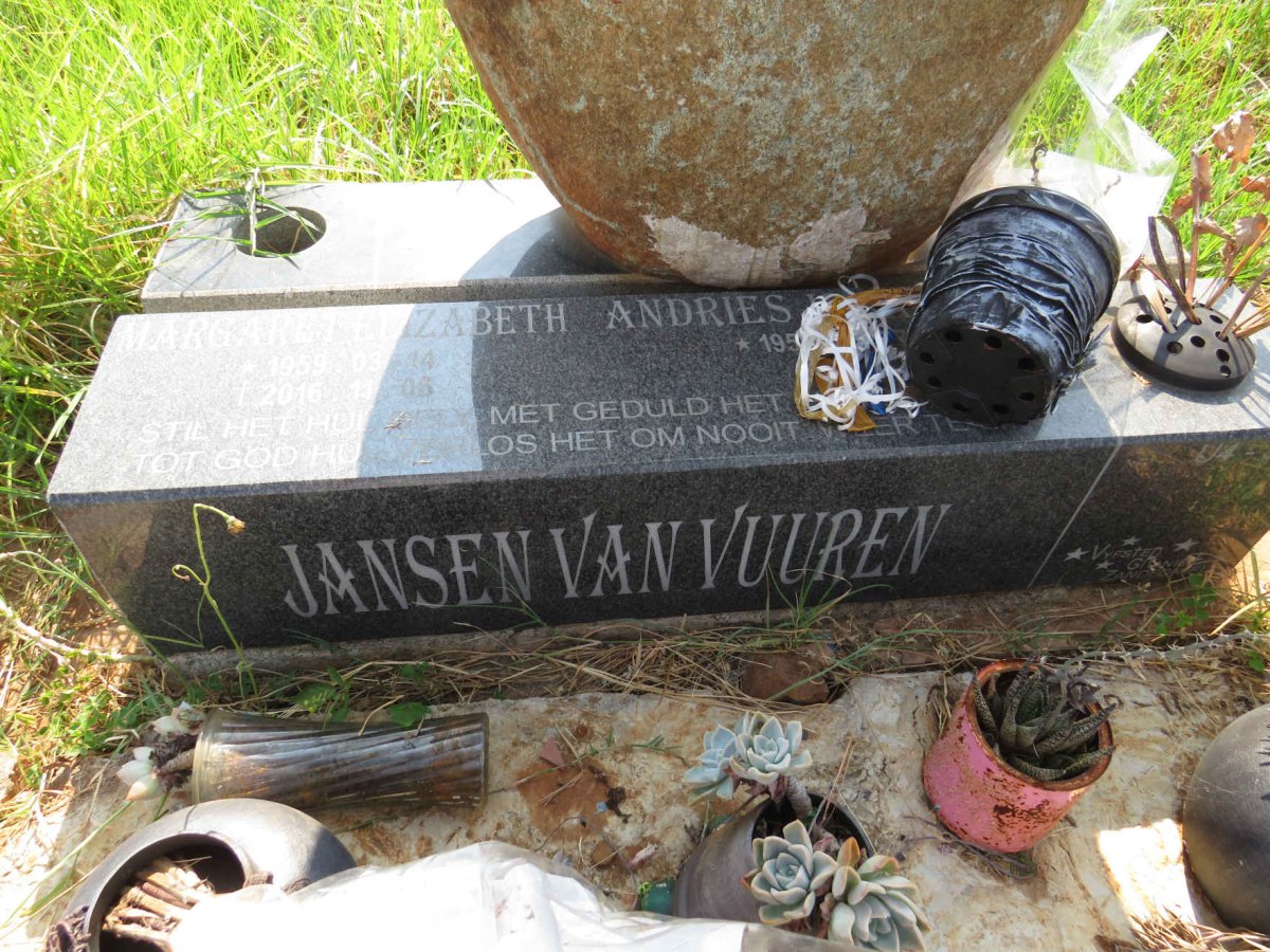 VUUREN Andries Johannes, Jansen van 1957- & Margaret Elizabeth 1959-2016 _1