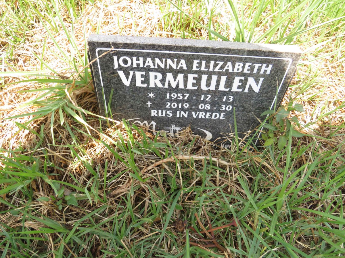 VERMEULEN Johanna Elizabeth 1957-2019