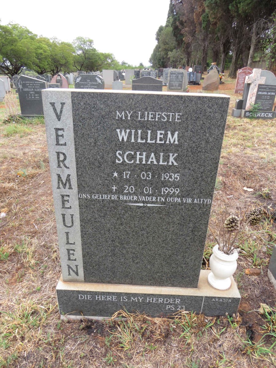 VERMEULEN Willem Schalk 1935-1999