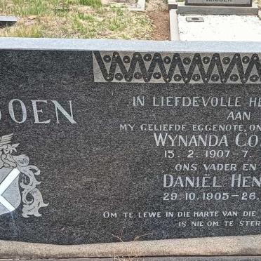 VILJOEN Daniel Hendrik 1905-1980 & Wynanda Cornelia 1907-1975