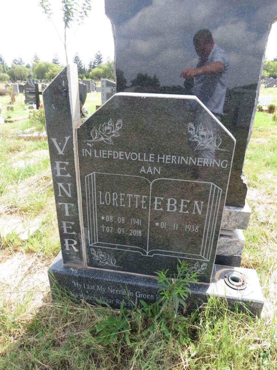 VENTER Eben 1938- & Lorette 1941-2018
