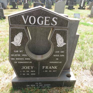 VOGES Frank 1917- & Joey 1924-2000