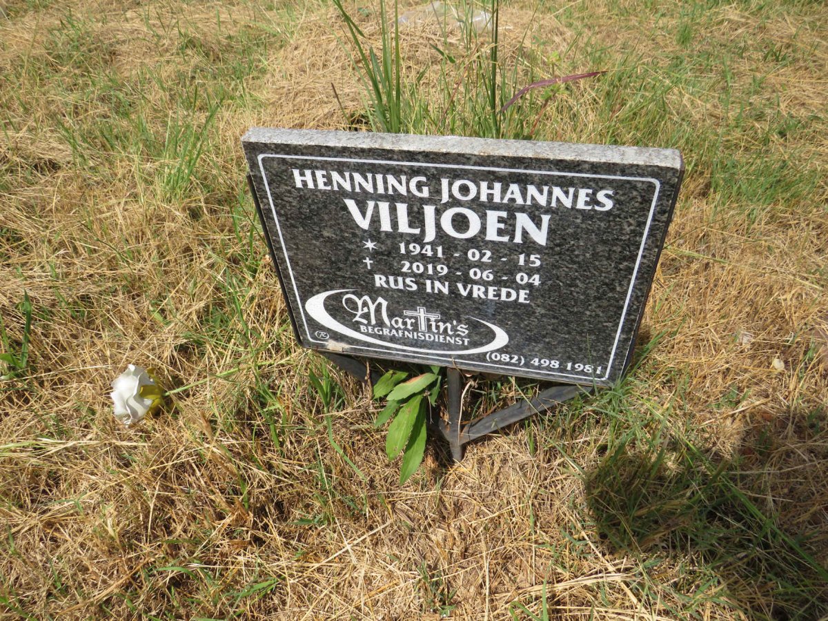 VILJOEN Henning Johannes 1941-2019