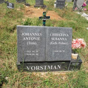 VORSTMAN Johannes Antonie 1952-2019 & Christina Susanna PELSER 1954- 