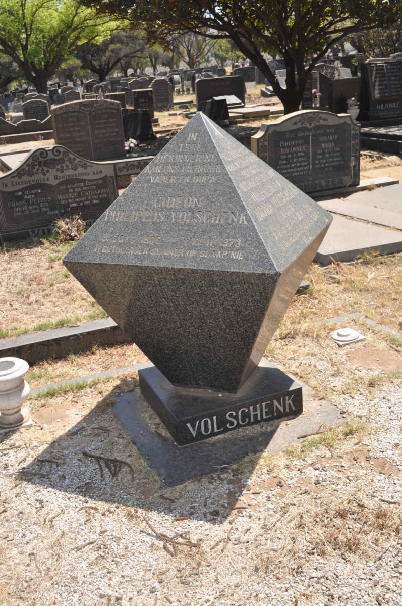 VOLSCHENK Gideon Philippus 1905-1973 &amp; Wilhelmina Jacoba SMITH 1911-1970