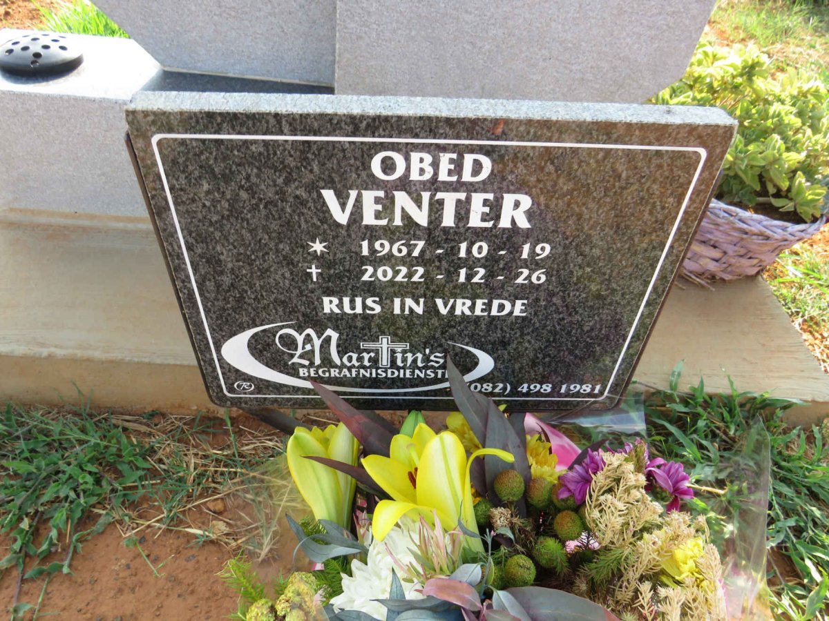 VENTER Obed 1967-2022