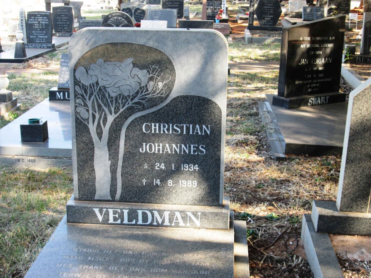 VELDMAN Christian Johannes 1934-1989
