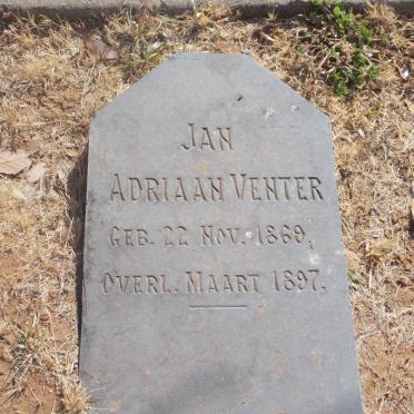 VENTER Jan Adriaan 1869-1897